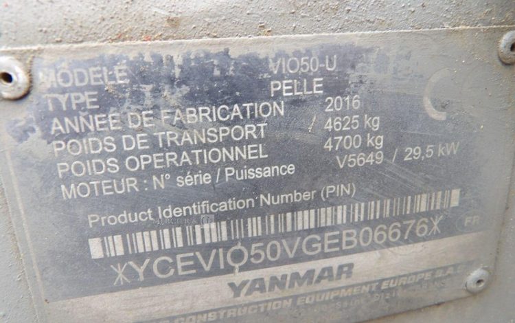 YANMAR VIO50-U  H360K004