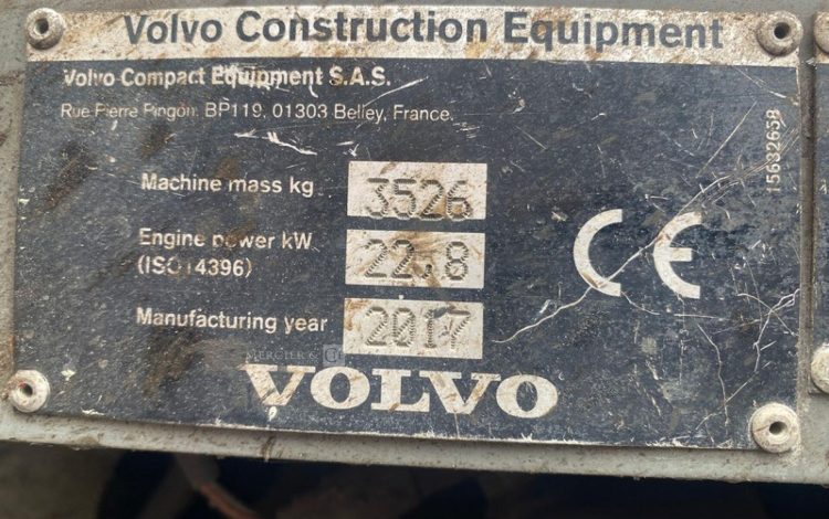 VOLVO ECR35D  260275