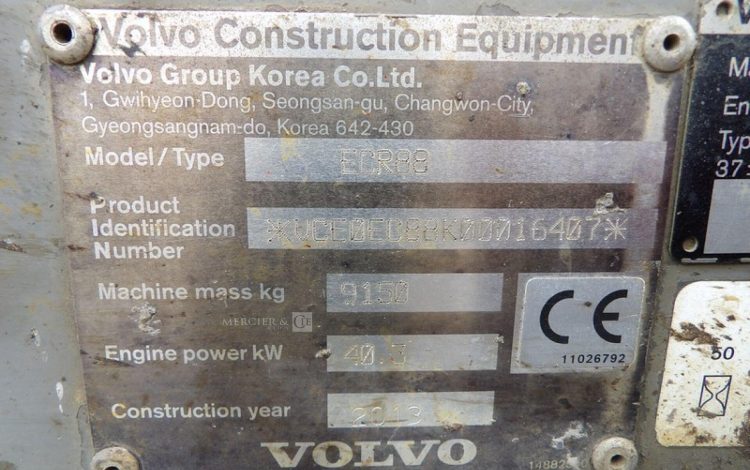 VOLVO ECR88  H509F014