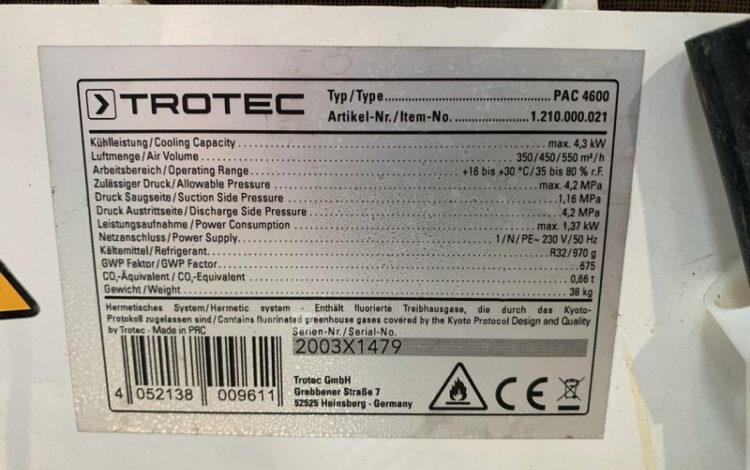 TROTEC PAC 4600  CLI012257