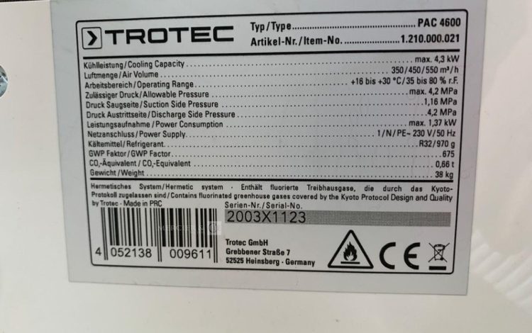TROTEC PAC 4600  CLI012654