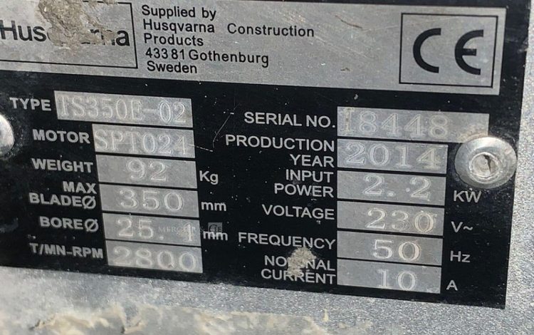 HUSQVARNA TS350E-02  86MAM82025