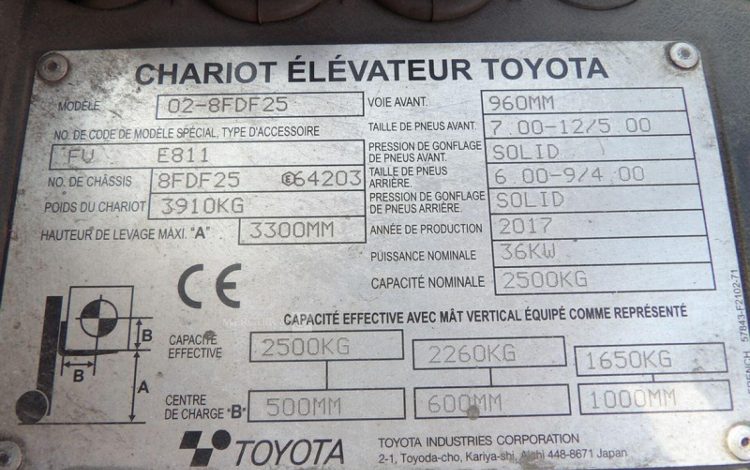 TOYOTA 02-8FDF25  2599691