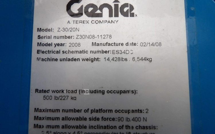 GENIE Z-30/20N  09AE1239