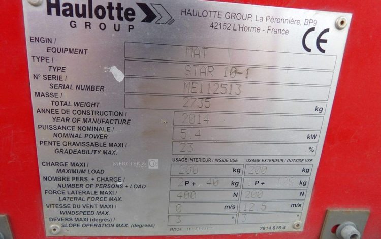 HAULOTTE STAR 10-1  7495