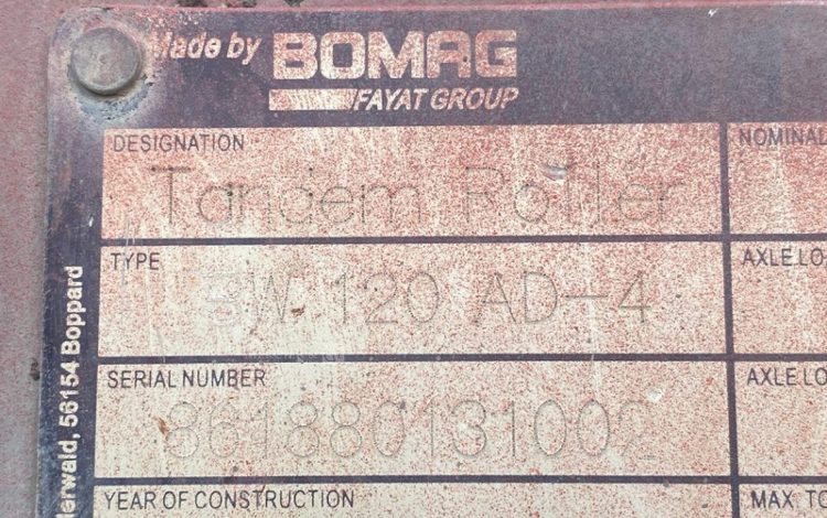 BOMAG BW120AD-4  F360F004
