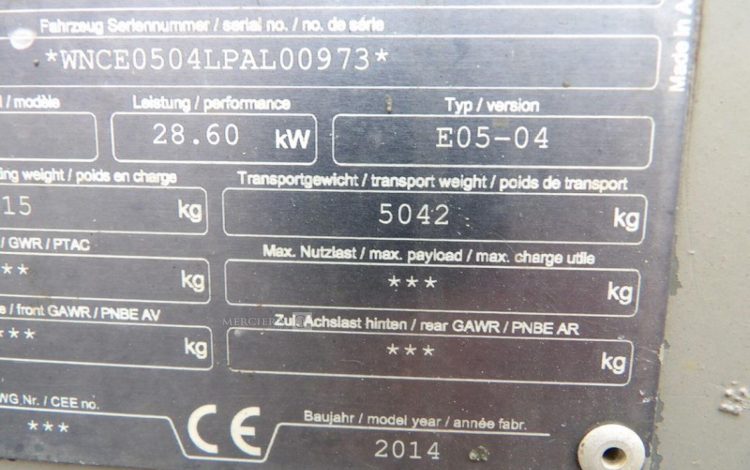 WACKER NEUSON 50Z3 / E05-04  H360G016