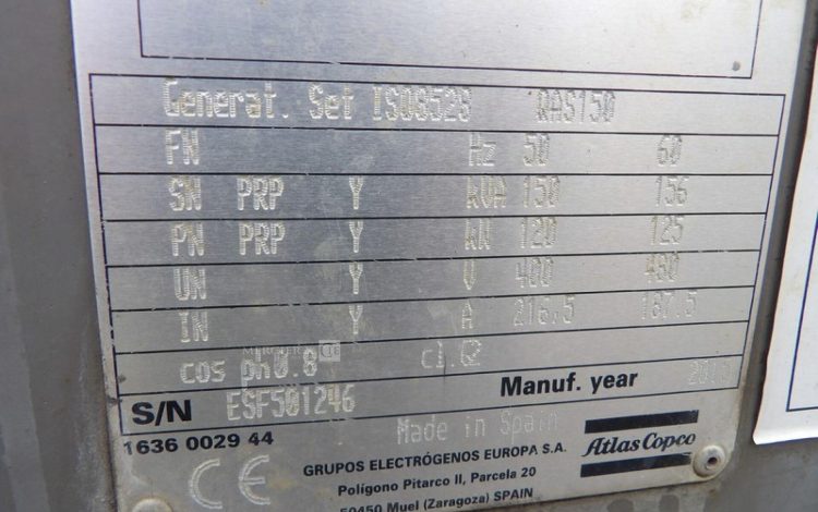 ATLAS COPCO QAS150  8157