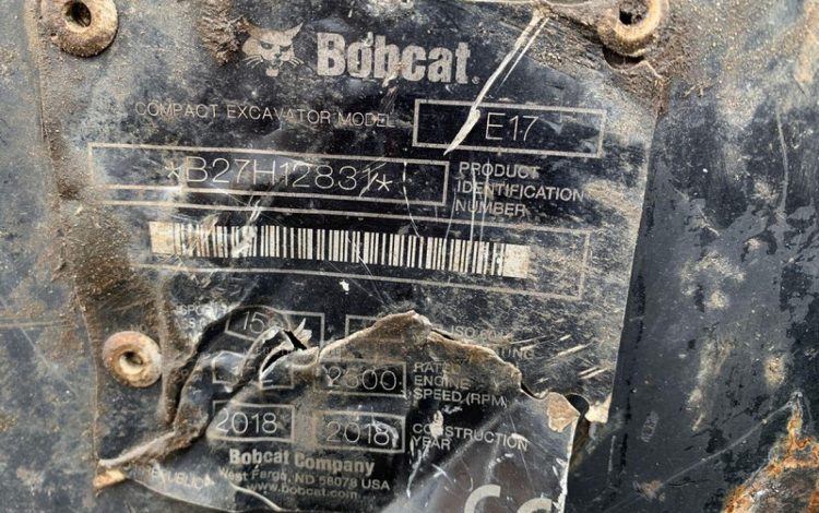 BOBCAT E17  PEL010286