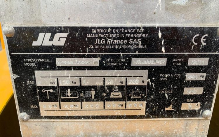 JLG TOUCAN JUNIOR 8B  ELE010155