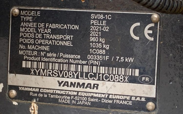 YANMAR SV08-1C  1C088