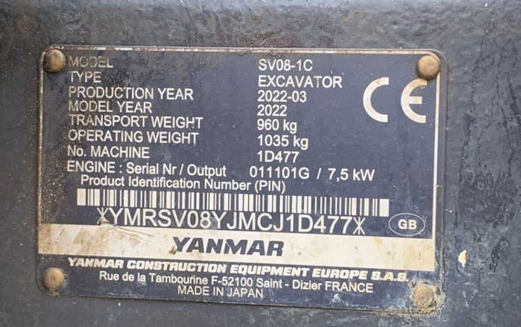 YANMAR SV08-1C  1D477