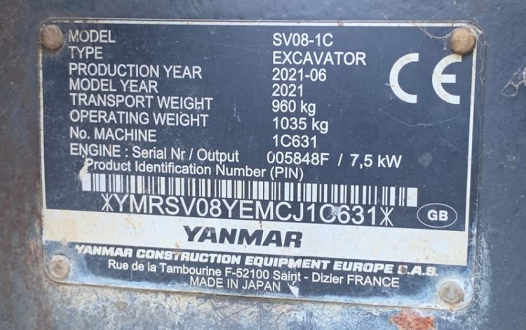 YANMAR SV08-1C  1C631