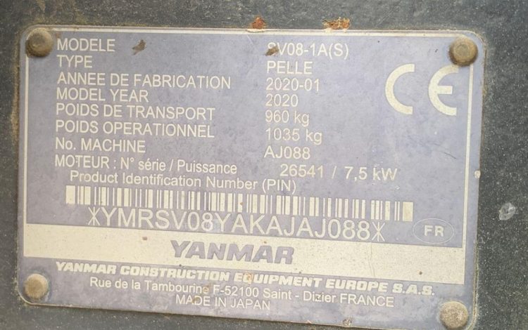 YANMAR SV08-1A(S)  AJ088