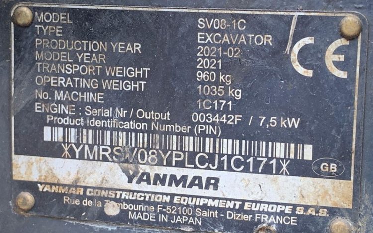 YANMAR SV08-1C  1C171