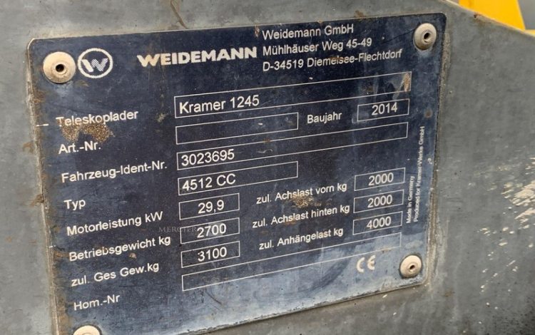 WEBER KRAMER 1245 / 4512CC  BUG747002