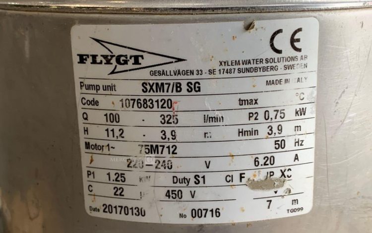 FLYGT SXM7/B SG  POM010460