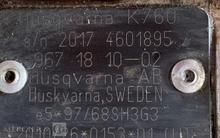 HUSQVARNA K760  TRO012236