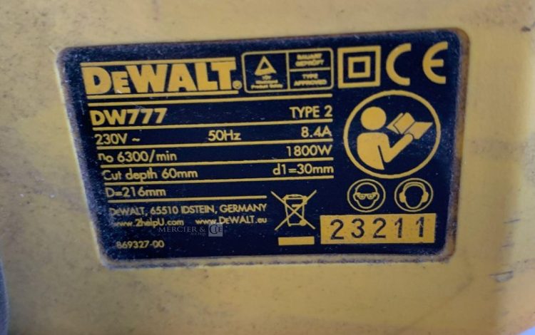DEWALT DW777  SCI010072
