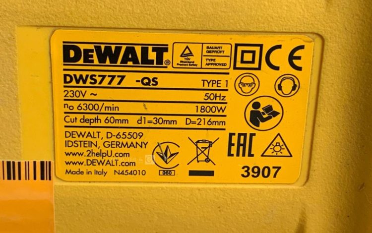 DEWALT DW777-QS  SCI010160