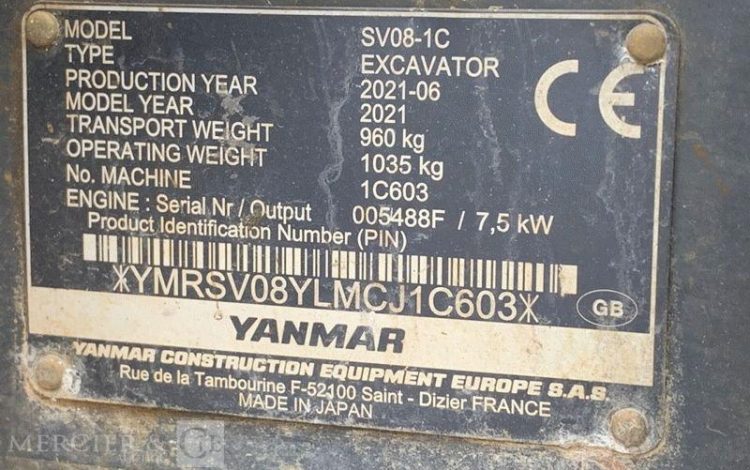 YANMAR SV08-1C  1C603
