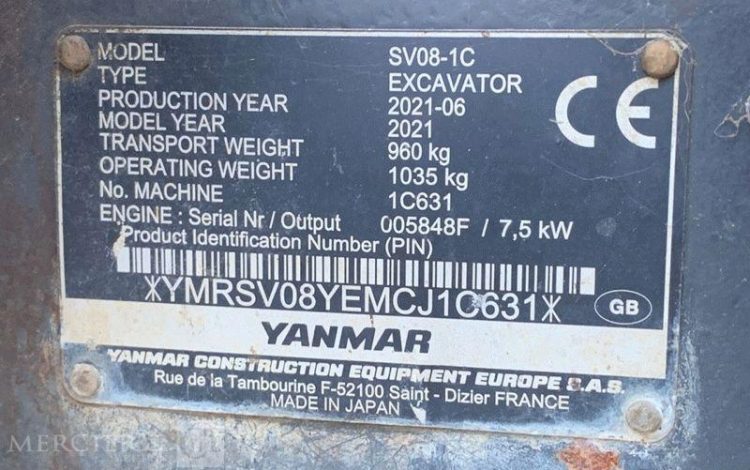 YANMAR SV08-1C  1C631