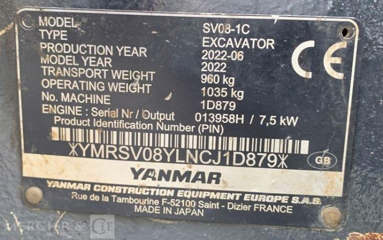 YANMAR SV08-1C  1D879
