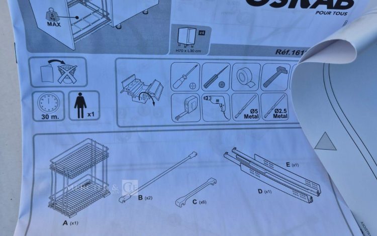 autre Lot de 2 système de rangement pour cuisine marque OSKAB  404