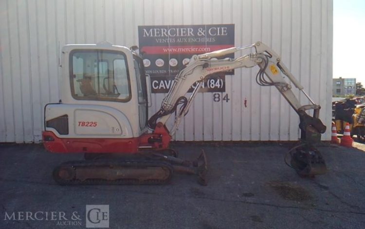 TAKEUCHI MINIPELLE TB 225 2T4 2073H AN2021 + PINCE MARTIN UG AN2021 GRIS 66401
