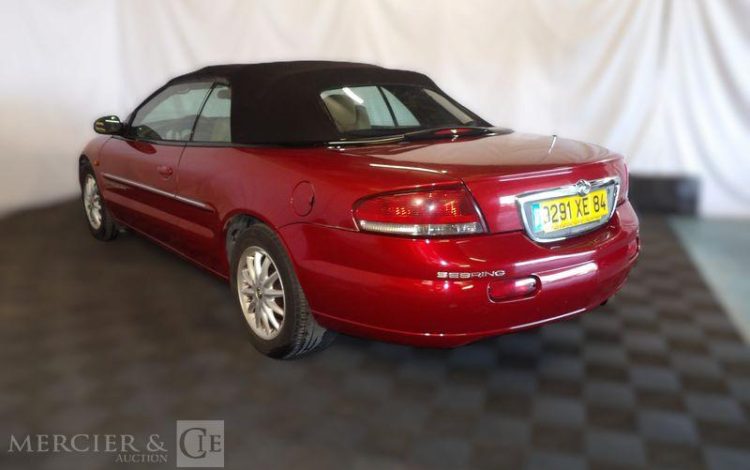 CHRYSLER SEBRING CABRIOLET ROUGE 9291XE84