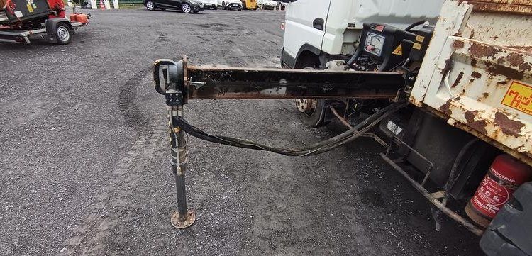 MITSUBISHI CANTER BENNE AVEC GRUE HIAB MODELE XS BLANC 997BDW69