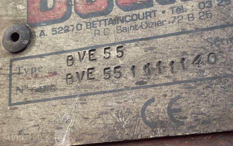 BUGNOT BROYEUR DE BRANCHE  BVE55