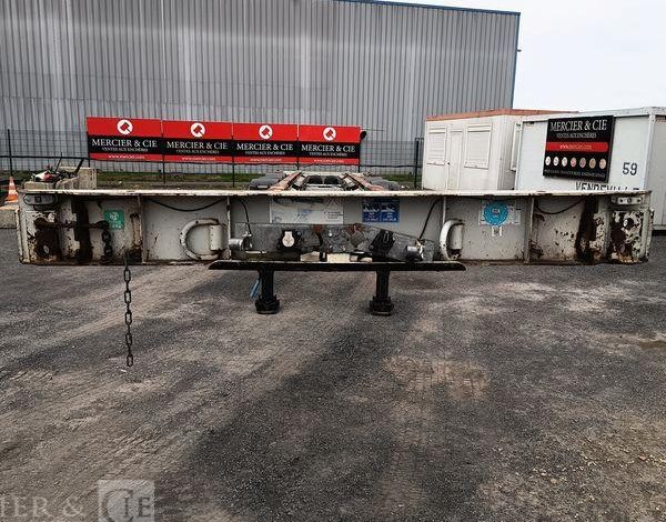ASCA SEMI REMORQUE PORTE CONTAINER 3 ESSIEUX – PTAC 38 TONNES – ANNEE 2012  CJ-635-CG