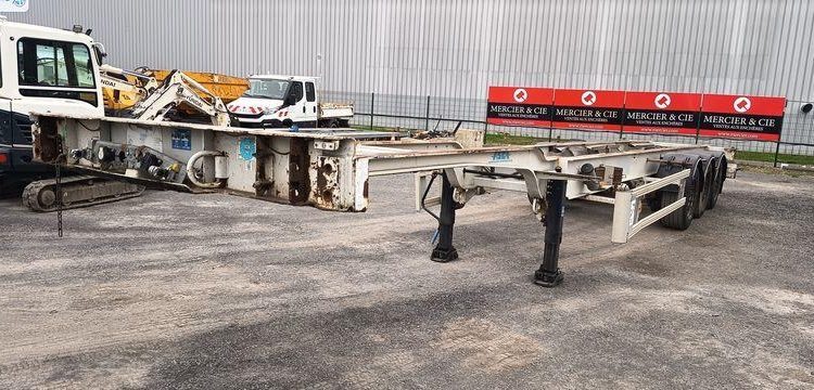 ASCA SEMI REMORQUE PORTE CONTAINER 3 ESSIEUX – PTAC 38 TONNES – ANNEE 2012  CJ-635-CG