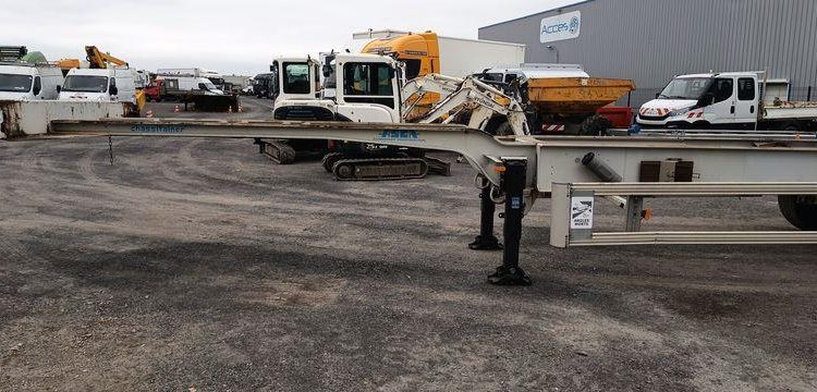 ASCA SEMI REMORQUE PORTE CONTAINER 3 ESSIEUX – PTAC 38 TONNES – ANNEE 2012  CJ-635-CG