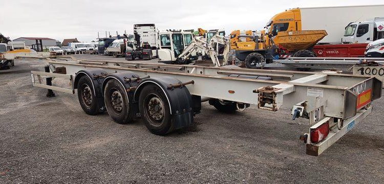 ASCA SEMI REMORQUE PORTE CONTAINER 3 ESSIEUX – PTAC 38 TONNES – ANNEE 2012  CJ-635-CG
