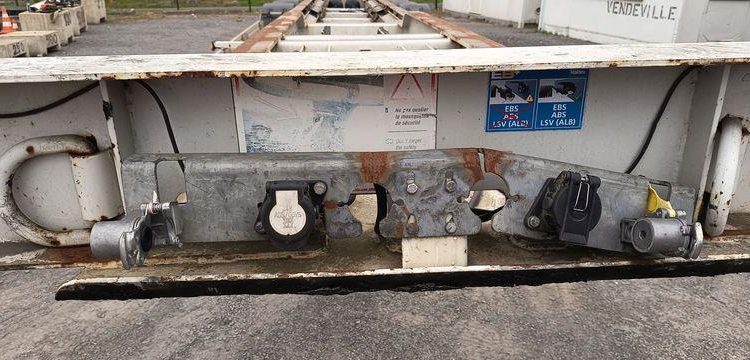 ASCA SEMI REMORQUE PORTE CONTAINER 3 ESSIEUX – PTAC 38 TONNES – ANNEE 2012  CJ-635-CG