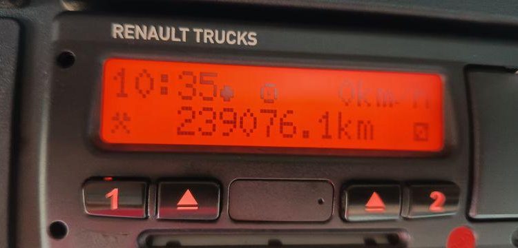 RENAULT PREMIUM LANDER 380 DXI 6X2 AVEC GRUE HMF ET BRAS AMPLIROLL MARREL – 239076 KMS BLANC CT-994-DY