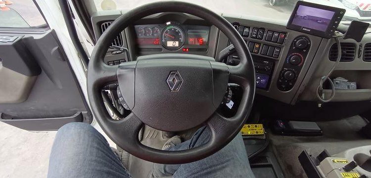 RENAULT PREMIUM LANDER 380 DXI 6X2 AVEC GRUE HMF ET BRAS AMPLIROLL MARREL – 239076 KMS BLANC CT-994-DY