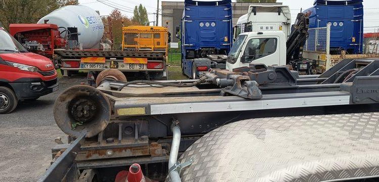 RENAULT PREMIUM LANDER 380 DXI 6X2 AVEC GRUE HMF ET BRAS AMPLIROLL MARREL – 239076 KMS BLANC CT-994-DY