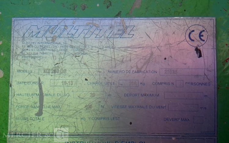 RENAULT MAXITY  AVEC NACELLE 20M  – MX2005  CZ-941-ZM