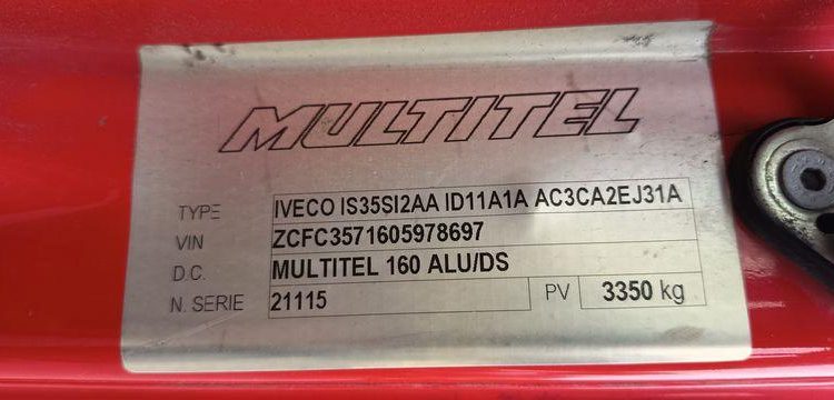 IVECO 35S AVEC NACELLE 16M  – NON ROULANT -TREUIL  DD-705-AF