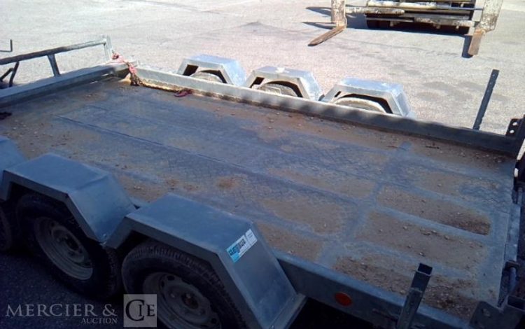 MOIROUD REMORQUE PORTE ENGIN 3 ESSIEUX PTAC 3500KG  DP-278-VJ