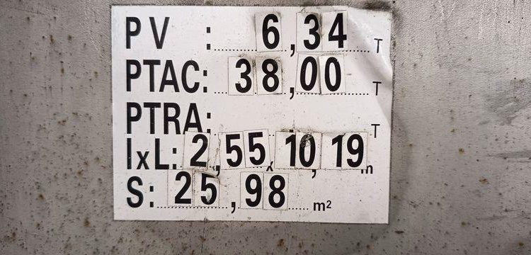 ETA SEMI REMORQUE SR3A CITERNE ALIMENTAIRE  EF-176-MJ
