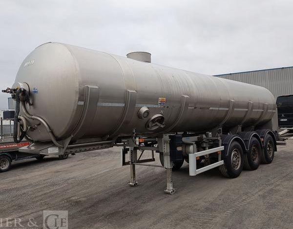 ETA SEMI REMORQUE SR3A CITERNE ALIMENTAIRE 3 ESSIEUX – PTAC : 38 TONNES – ANNEE 2016  EF-194-WZ