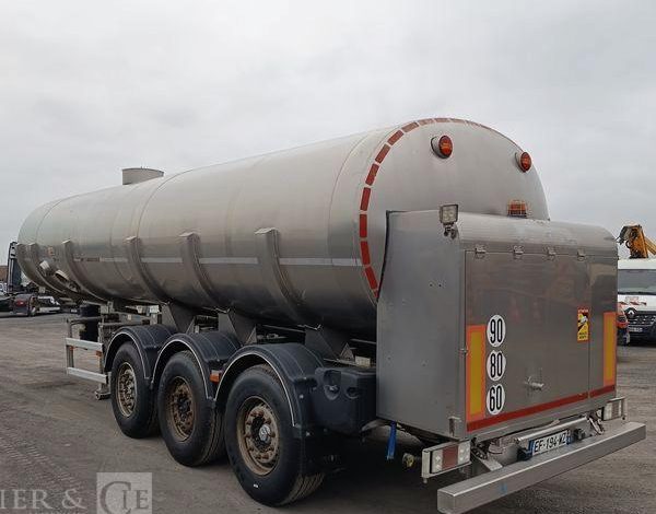 ETA SEMI REMORQUE SR3A CITERNE ALIMENTAIRE 3 ESSIEUX – PTAC : 38 TONNES – ANNEE 2016  EF-194-WZ