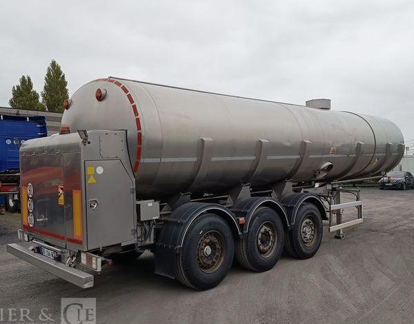 ETA SEMI REMORQUE SR3A CITERNE ALIMENTAIRE 3 ESSIEUX – PTAC : 38 TONNES – ANNEE 2016  EF-194-WZ