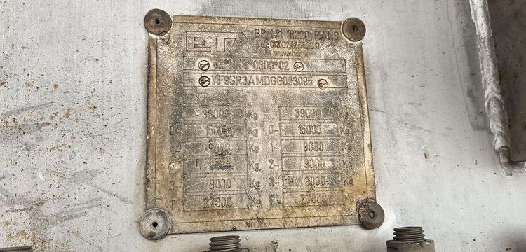 ETA SEMI REMORQUE SR3A CITERNE ALIMENTAIRE  EF-194-ZW