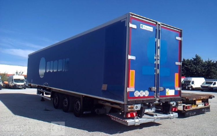 LECITRAIL SEMI REMORQUE HAYON FRIGO 3 ESSIEUX PTAC 38T BLEU EJ-313-TY