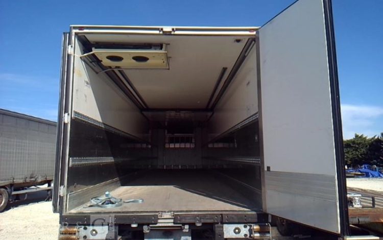 LECITRAIL SEMI REMORQUE HAYON FRIGO 3 ESSIEUX PTAC 38T BLEU EJ-313-TY